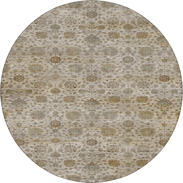 Dalyn Aristo AR3 Ivory Rug round rug