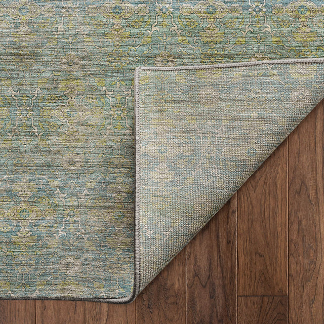 Dalyn Aristo AR5 Teal Rug backing detail