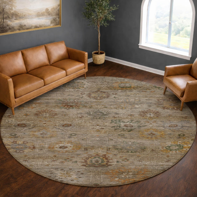Dalyn Aristo AR6 Beige Rug shown in a room