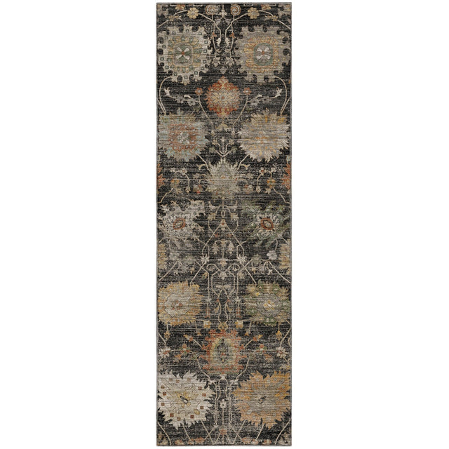 Dalyn Aristo AR6 Black Rug runner rug