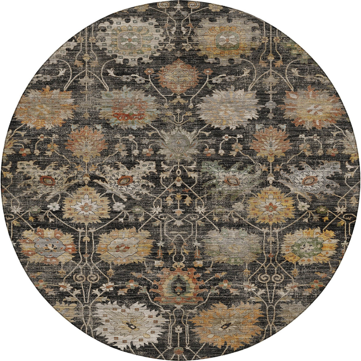 Dalyn Aristo AR6 Black Rug round rug