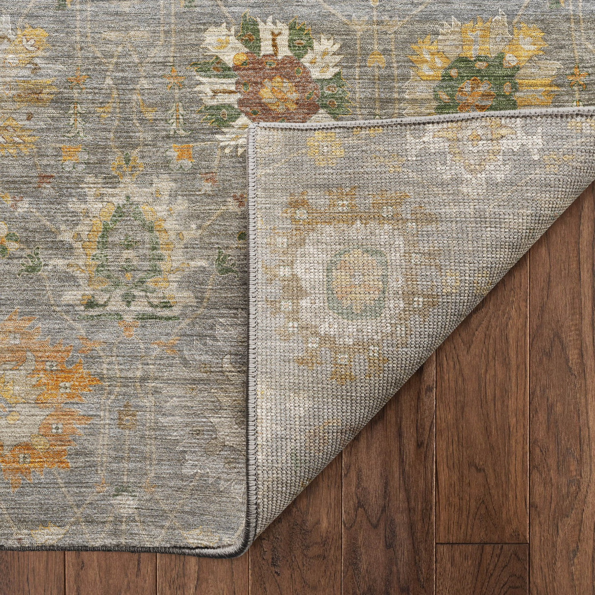 Dalyn Aristo AR6 Gray Rug backing detail