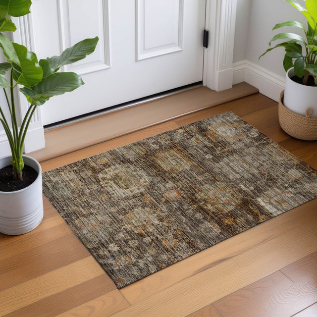 Dalyn Aristo AR7 Chocolate Rug shown in a room