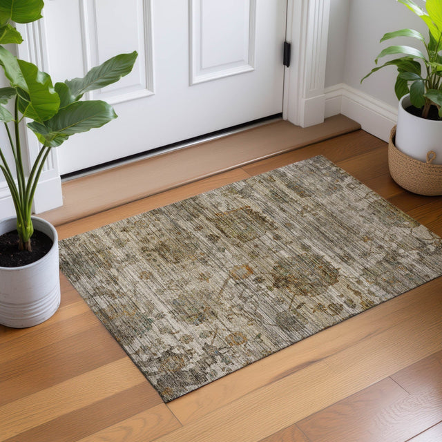 Dalyn Aristo AR7 Ivory Rug shown in a room