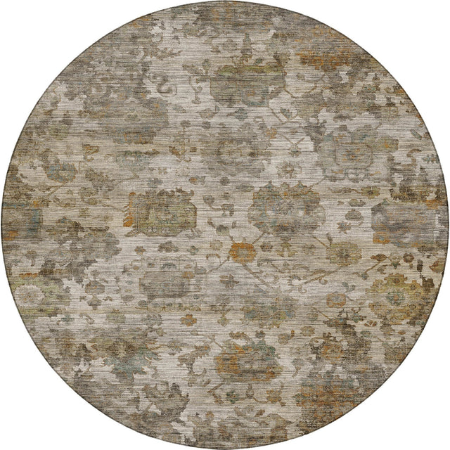 Dalyn Aristo AR7 Ivory Rug round rug