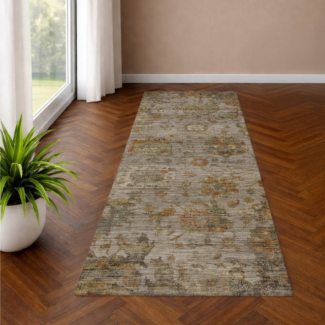 Dalyn Aristo AR7 Silver Rug shown in a room