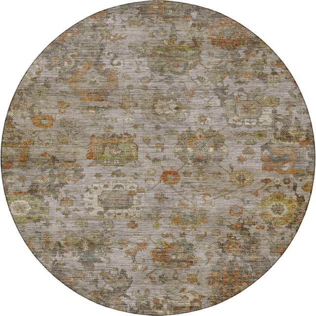 Dalyn Aristo AR7 Silver Rug round rug