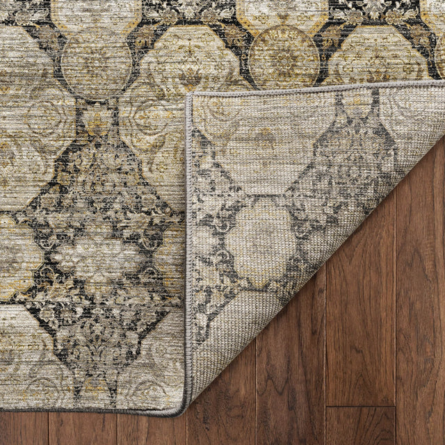 Dalyn Aristo AR8 Black Rug backing detail