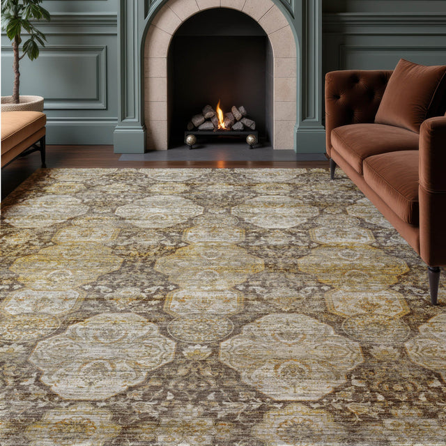 Dalyn Aristo AR8 Coffee Rug shown in a room