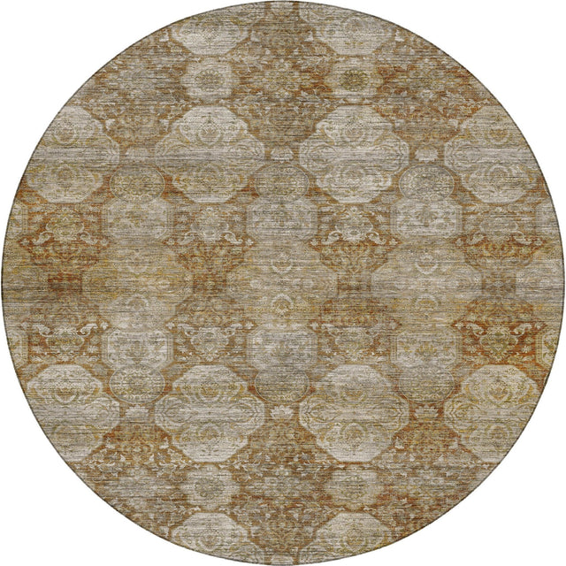 Dalyn Aristo AR8 Terracotta Rug round rug