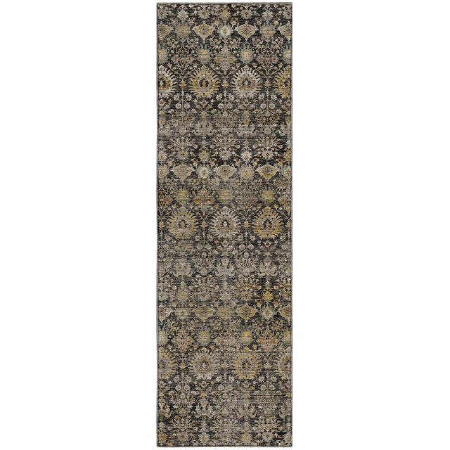 Dalyn Aristo AR9 Black Rug runner rug