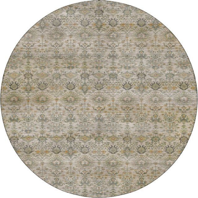 Dalyn Aristo AR9 Ivory Rug round rug