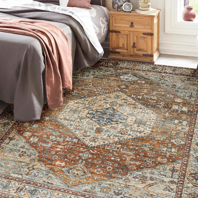 Dalyn Bergama BE1 Machine Made Traditional Red Rug