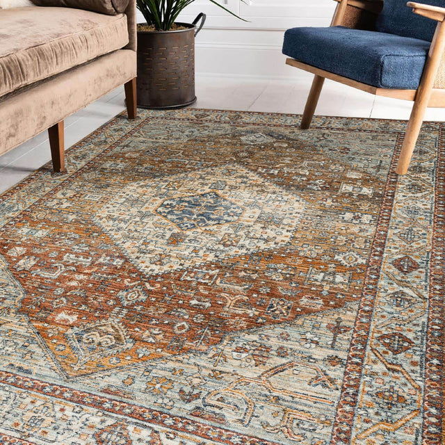 Dalyn Bergama BE1 Machine Made Traditional Red Rug