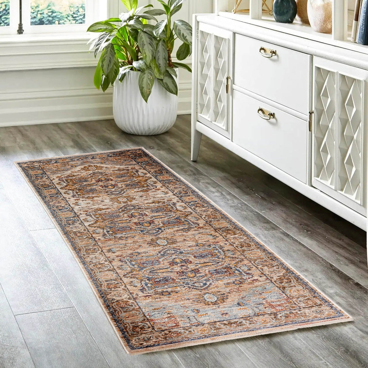 Dalyn Bergama BE2 Machine Made Traditional Blue Rug