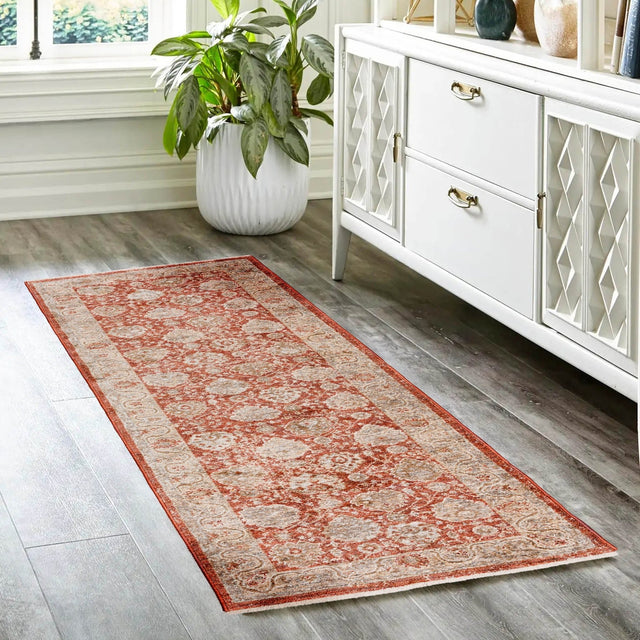 Dalyn Bergama BE6 Machine Made Traditional Red Rug