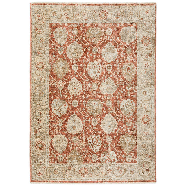 Dalyn Bergama BE6 Machine Made Traditional Red Rug
