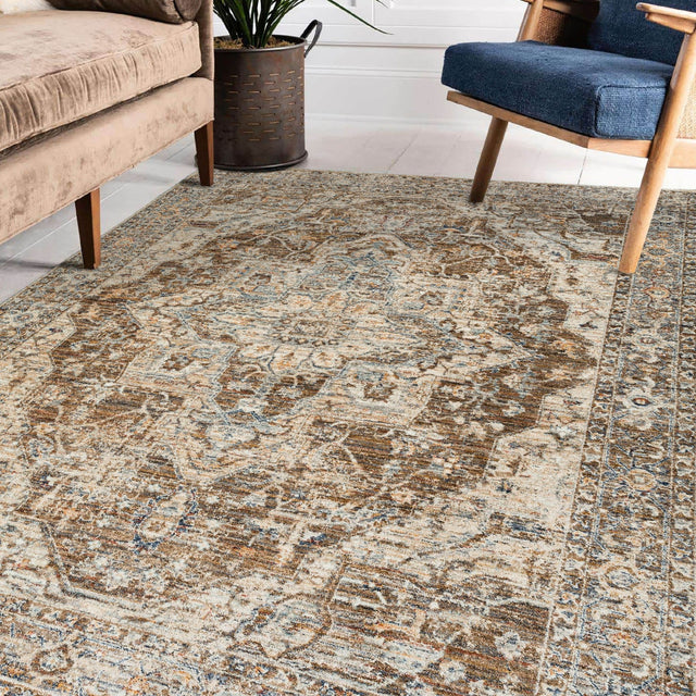 Dalyn Bergama BE9 Machine Made Traditional Brown Rug