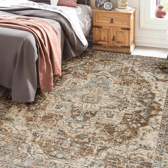 Dalyn Bergama BE9 Machine Made Traditional Brown Rug