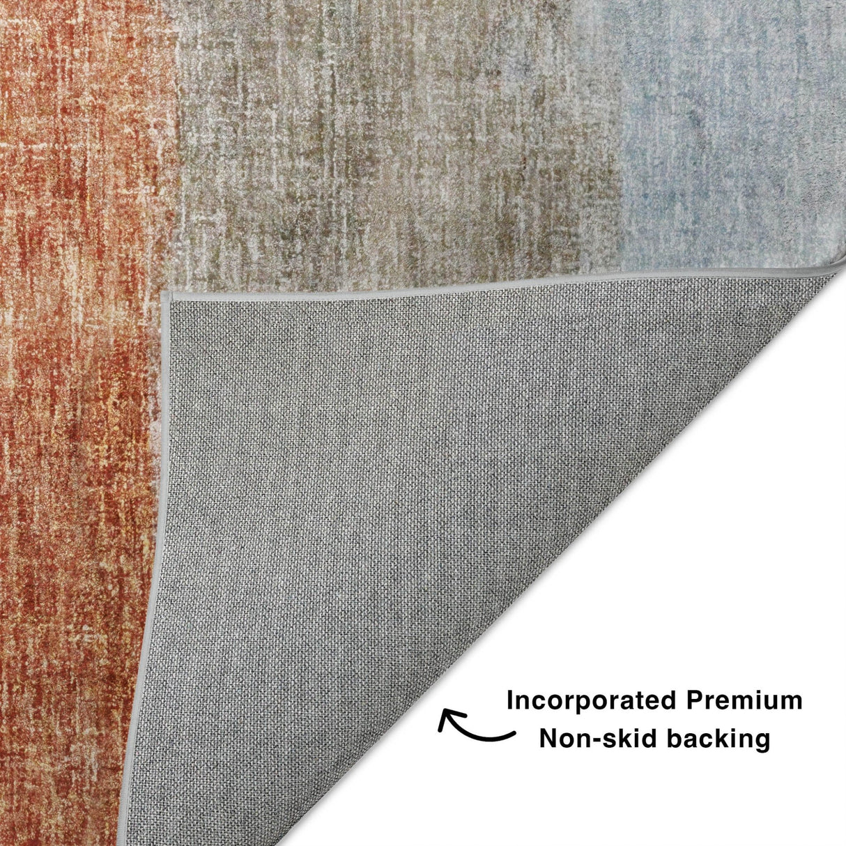 Dalyn Boca BO1 Salmon Rug backing detail