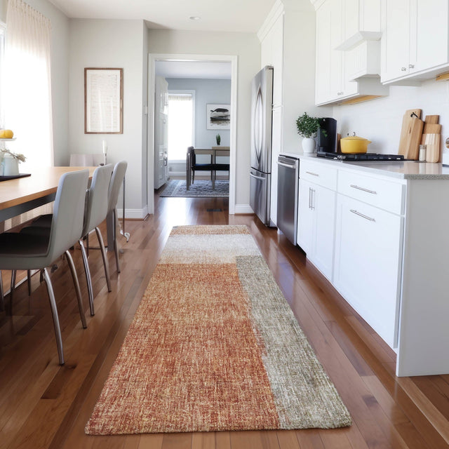 Dalyn Boca BO1 Salmon Rug shown in a room