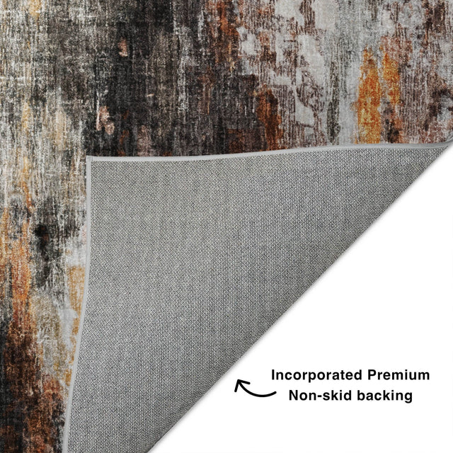 Dalyn Boca BO10 Gray Rug backing detail