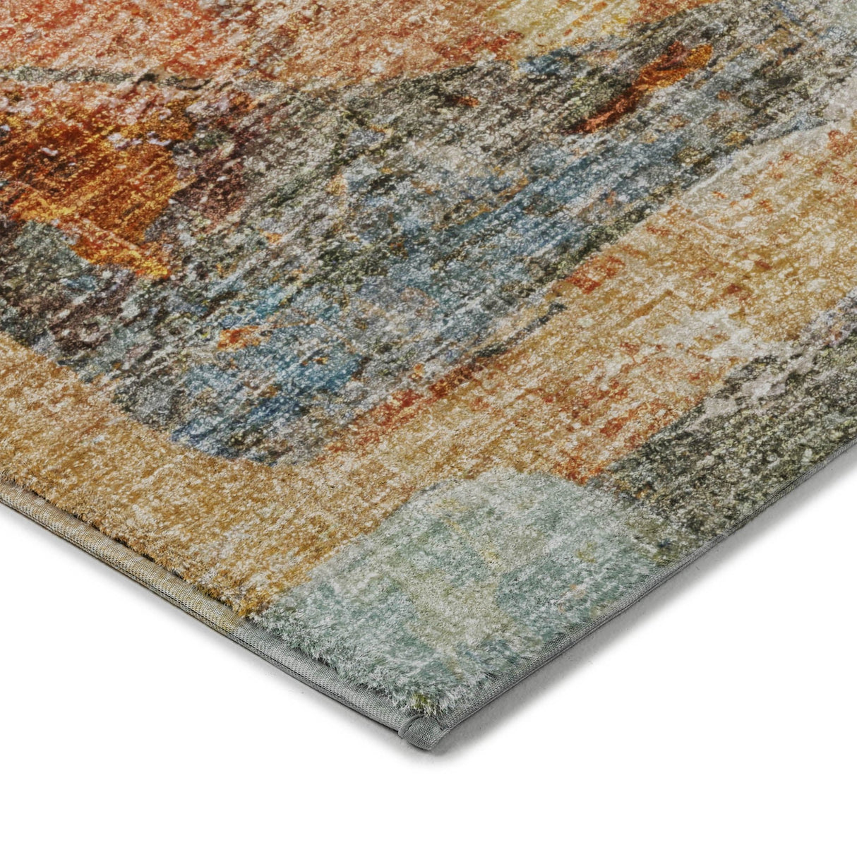 Dalyn Boca BO11 Teal Rug corner detail