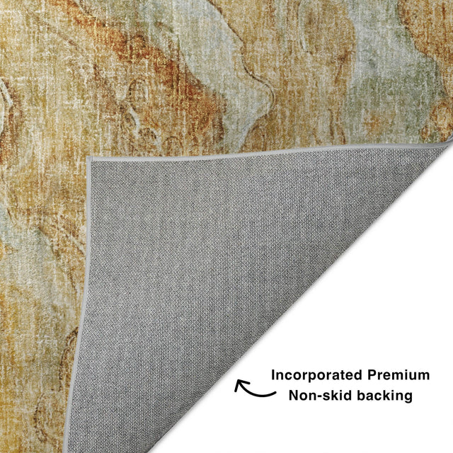 Dalyn Boca BO14 Copper Rug backing detail