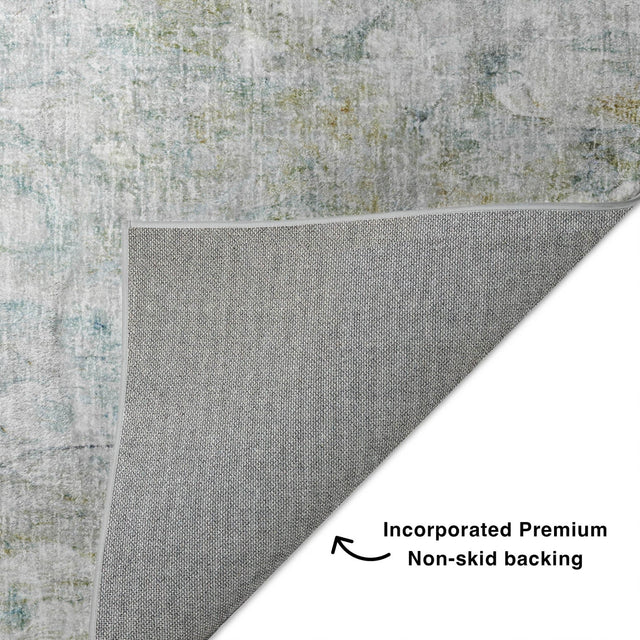 Dalyn Boca BO3 Seafoam Rug backing detail