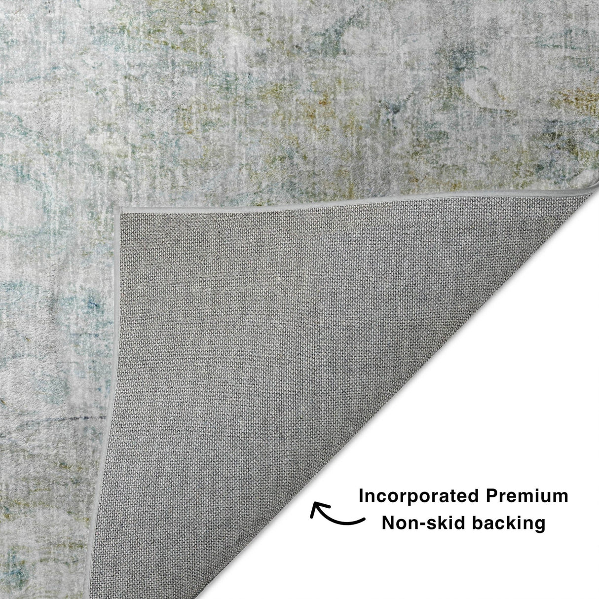 Dalyn Boca BO3 Seafoam Rug backing detail