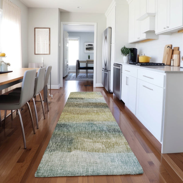 Dalyn Boca BO4 Khaki Rug shown in a room