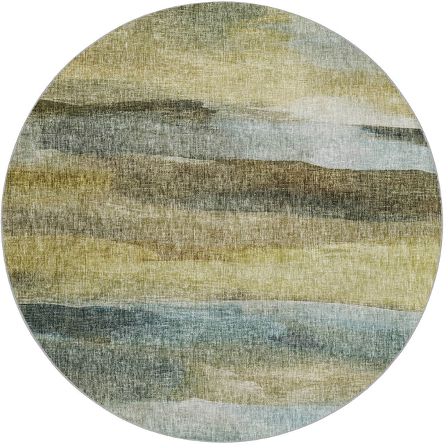 Dalyn Boca BO4 Khaki Rug round rug