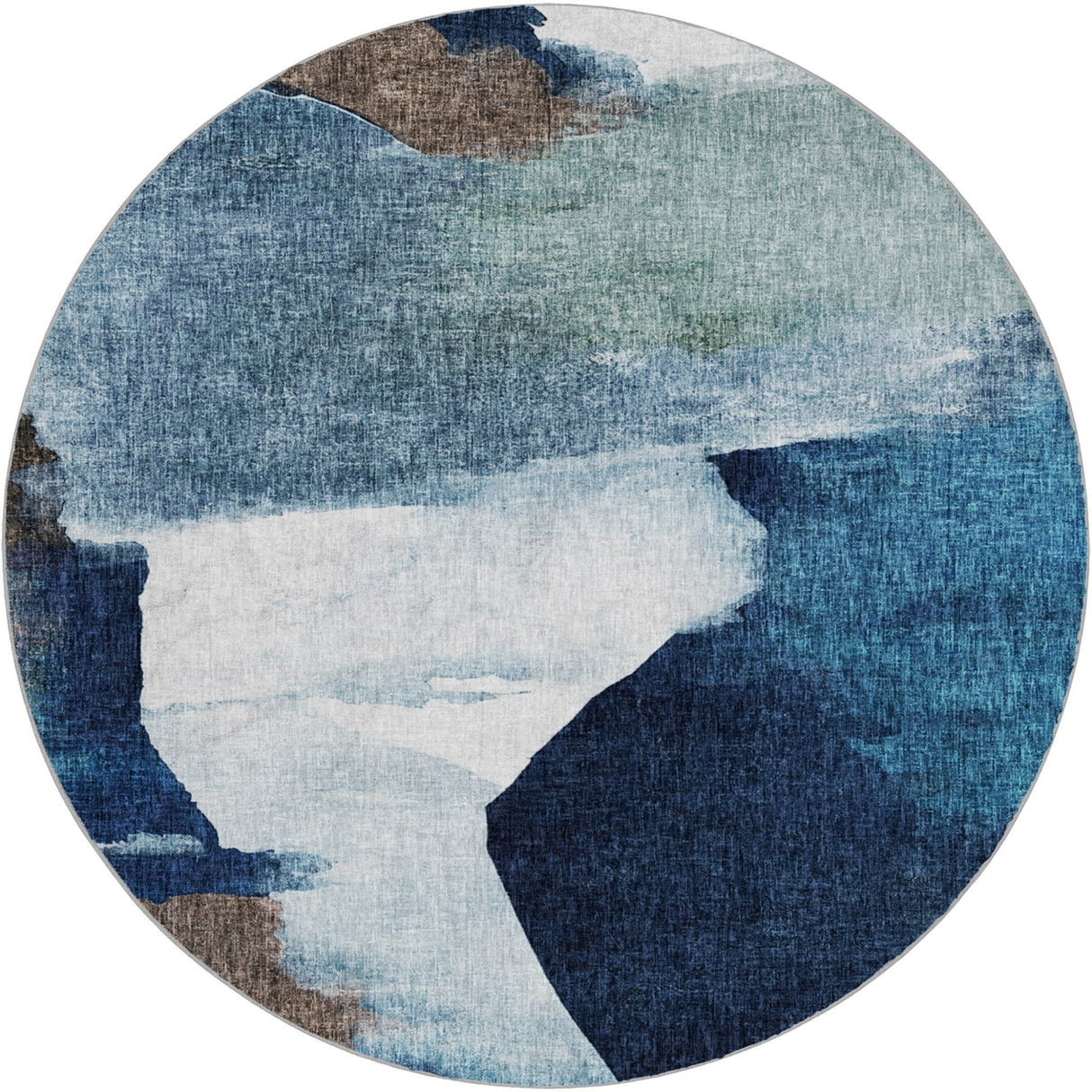 Dalyn Boca BO7 Denim Rug round rug