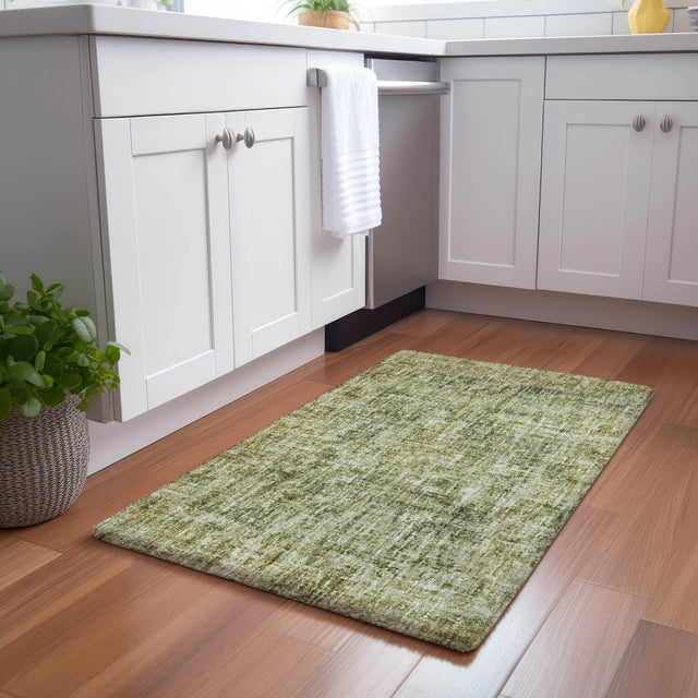 Dalyn Boca BO9 Aloe Rug shown in a room