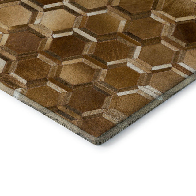 Dalyn Bozeman BM1 Brown Rug corner detail