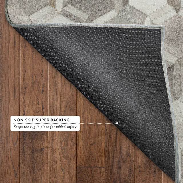 Dalyn Bozeman BM1 Gray Rug backing detail
