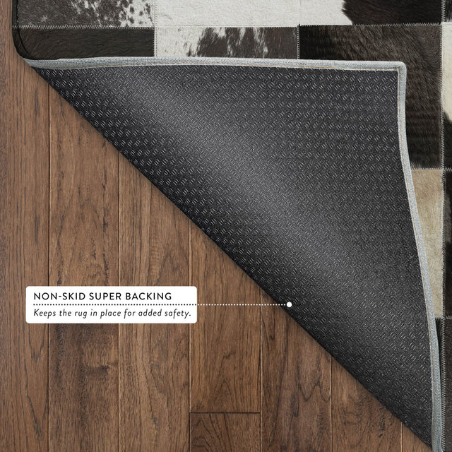 Dalyn Bozeman BM10 Black Rug backing detail
