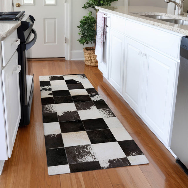 Dalyn Bozeman BM10 Black Rug shown in a room