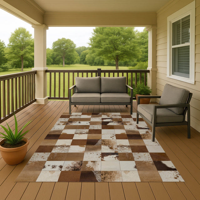 Dalyn Bozeman BM10 Brown Rug outdoor lifestyle image