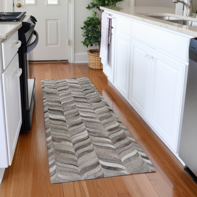 Dalyn Bozeman BM11 Gray Rug shown in a room