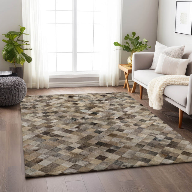 Dalyn Bozeman BM2 Gray Rug shown in a room