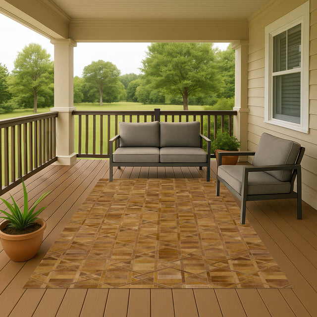 Dalyn Bozeman BM4 Rust Rug outdoor lifestyle image