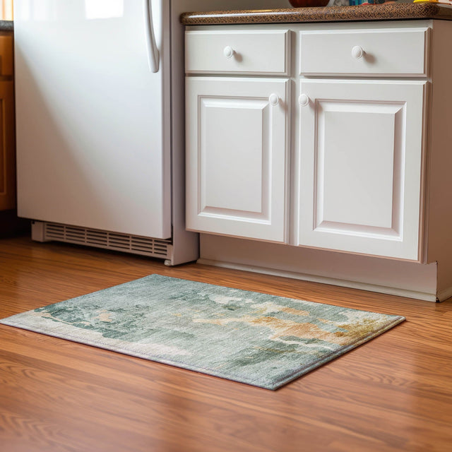 Dalyn Bresca BC1 Seafoam Rug shown in a room