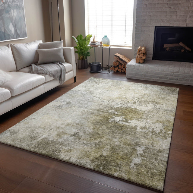 Dalyn Bresca BC2 Wheat Rug shown in a room