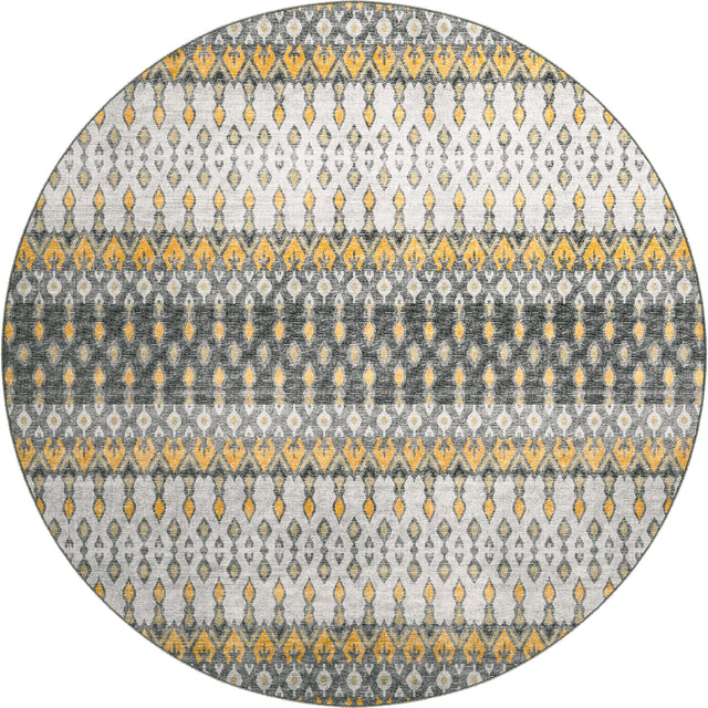 Dalyn Brisbane BR1 Pewter Rug round rug
