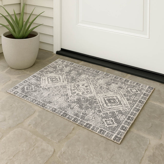 Dalyn Brisbane BR2 Silver Rug outdoor lifestyle image