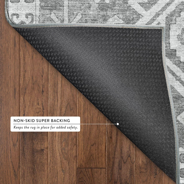 Dalyn Brisbane BR2 Silver Rug backing detail