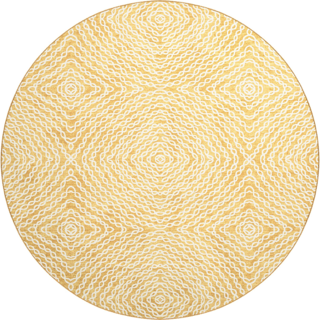 Dalyn Brisbane BR3 Gold Rug round rug