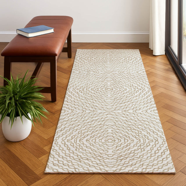 Dalyn Brisbane BR3 Ivory Rug shown in a room
