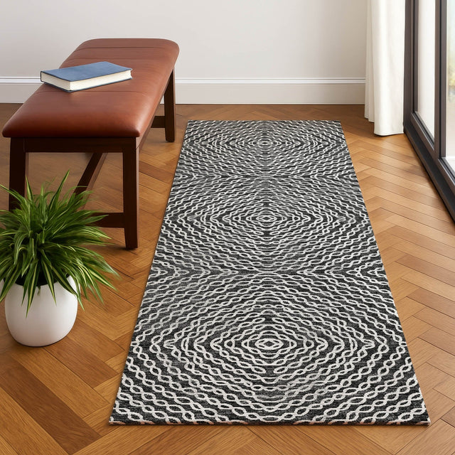 Dalyn Brisbane BR3 Midnight Rug shown in a room